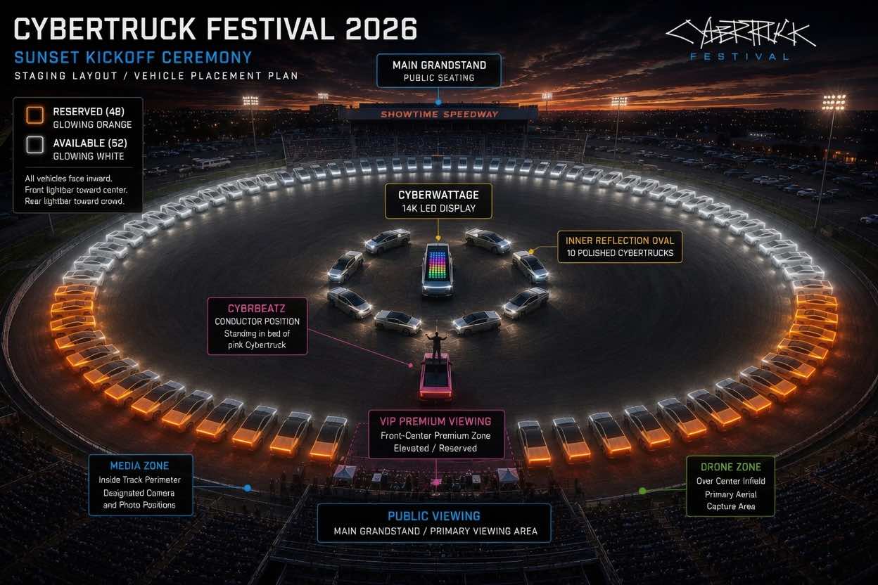 CYBERFEST26 venue map at Showtime Speedway